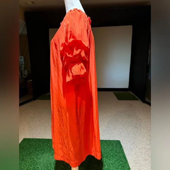 Mersea Tulum Women’s Dress In Sunset Coral/ Orange Size Medium - Picture 9 of 15